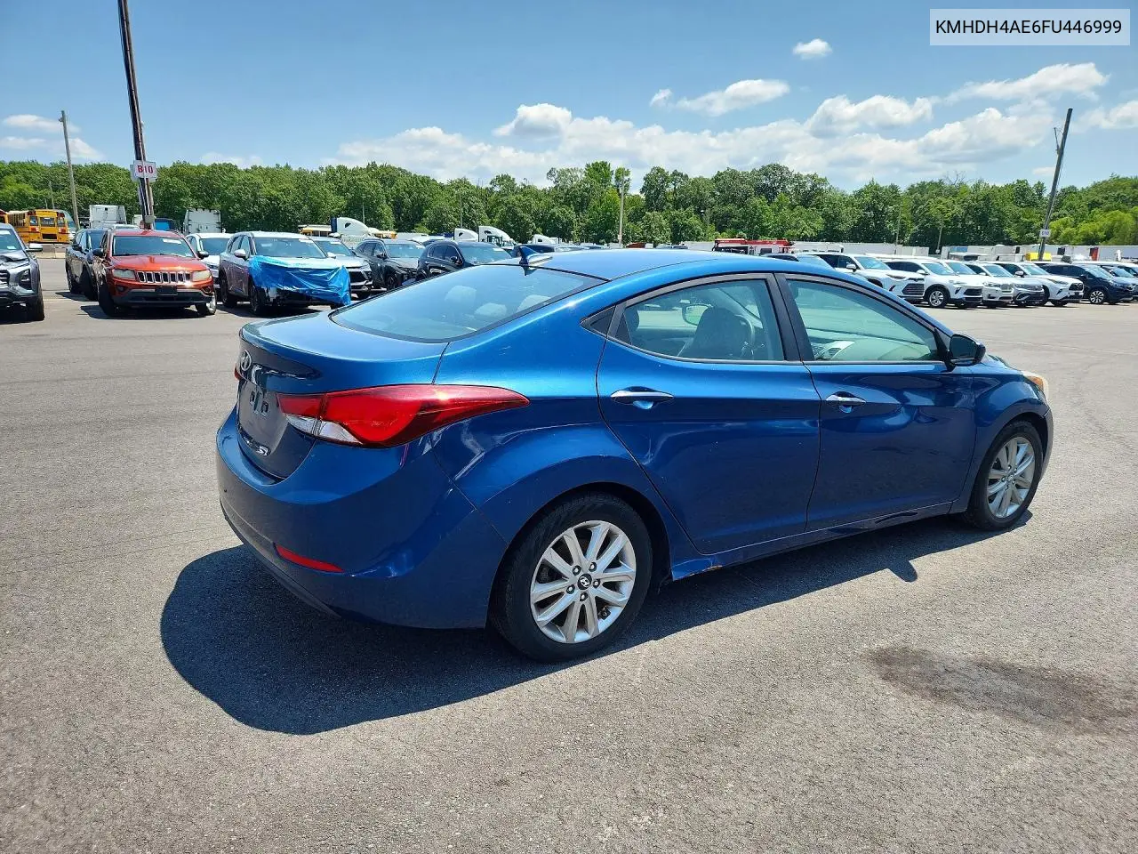 2015 Hyundai Elantra Se VIN: KMHDH4AE6FU446999 Lot: 99027265