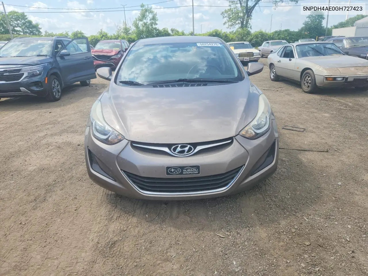 2016 Hyundai Elantra Se VIN: 5NPDH4AE0GH727423 Lot: 60254276