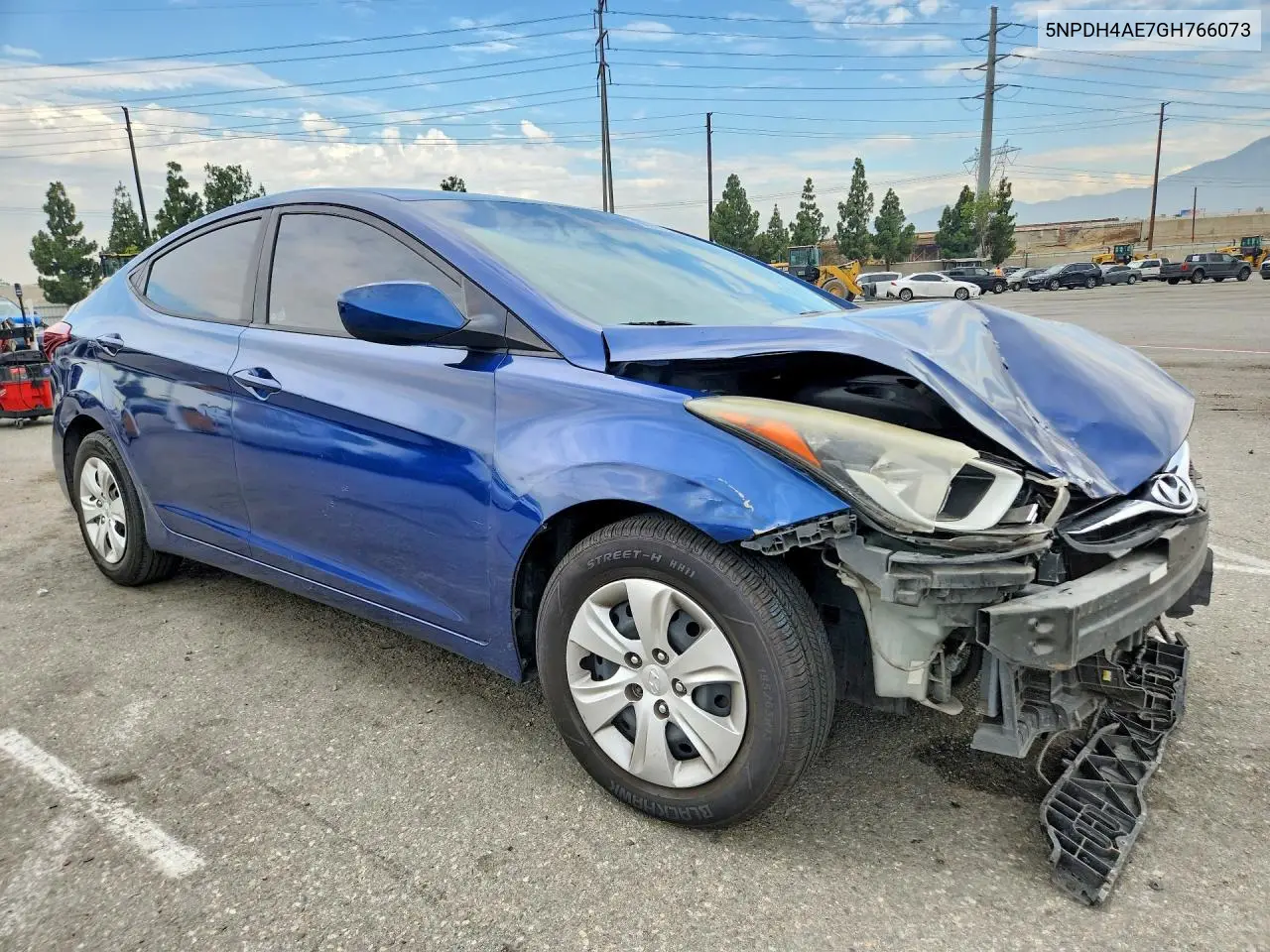2016 Hyundai Elantra Se VIN: 5NPDH4AE7GH766073 Lot: 60900936