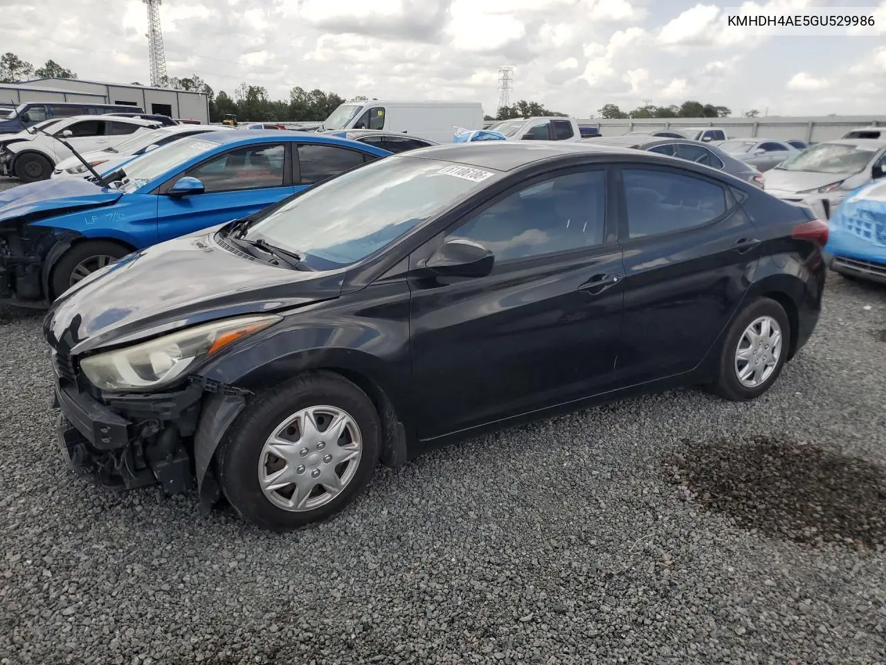 2016 Hyundai Elantra Gl VIN: KMHDH4AE5GU529986 Lot: 61106186