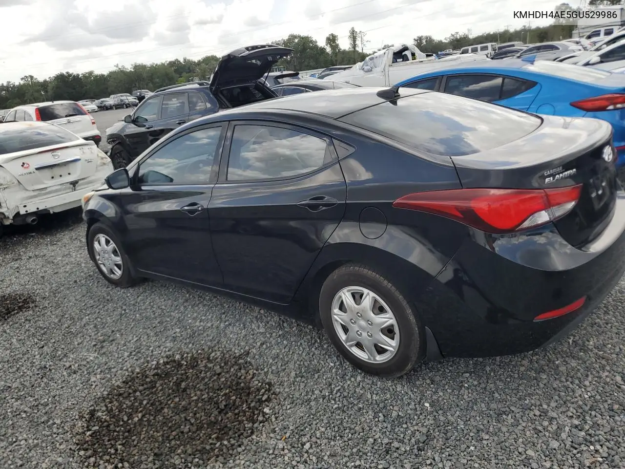 2016 Hyundai Elantra Gl VIN: KMHDH4AE5GU529986 Lot: 61106186