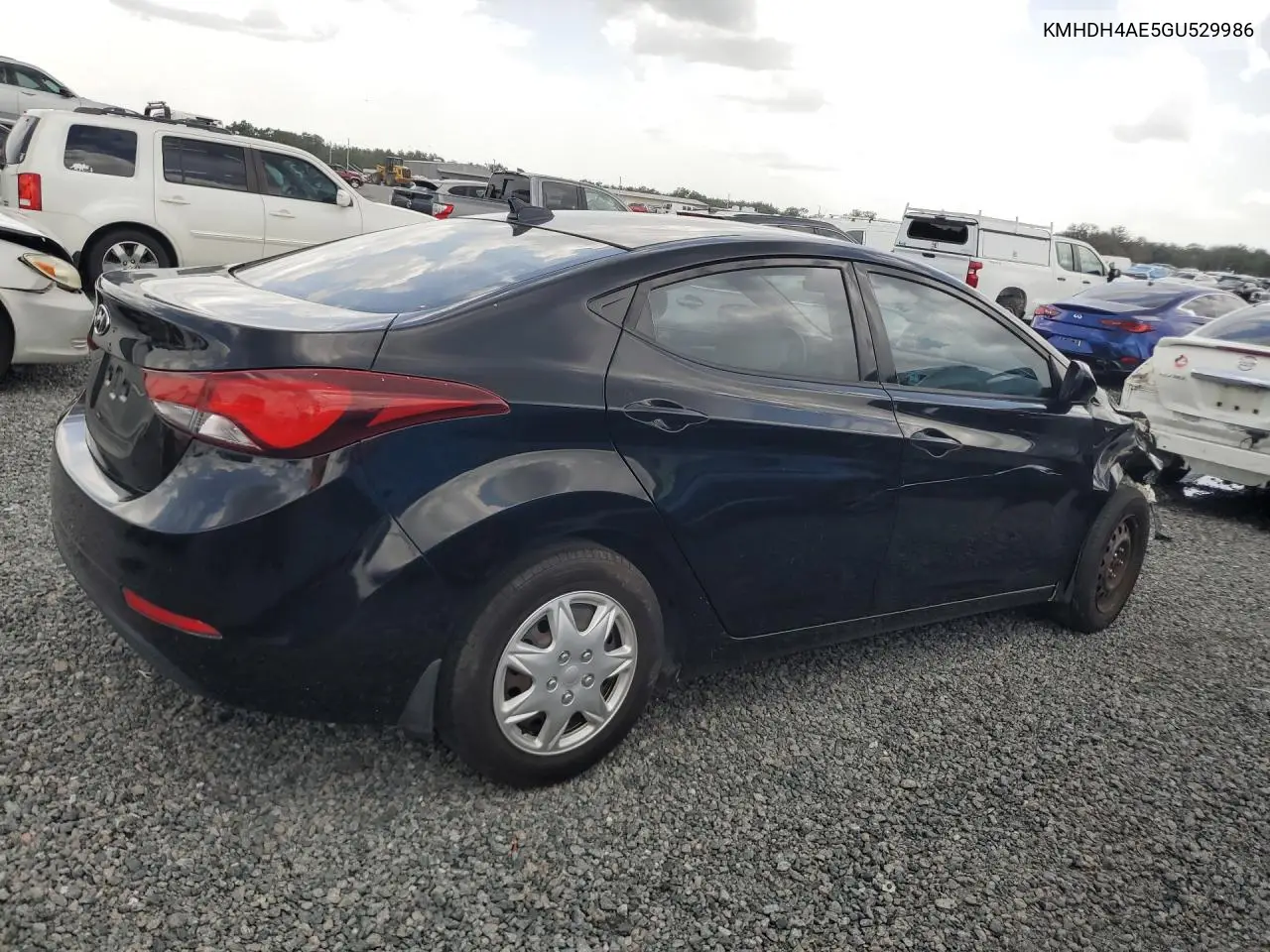 2016 Hyundai Elantra Gl VIN: KMHDH4AE5GU529986 Lot: 61106186