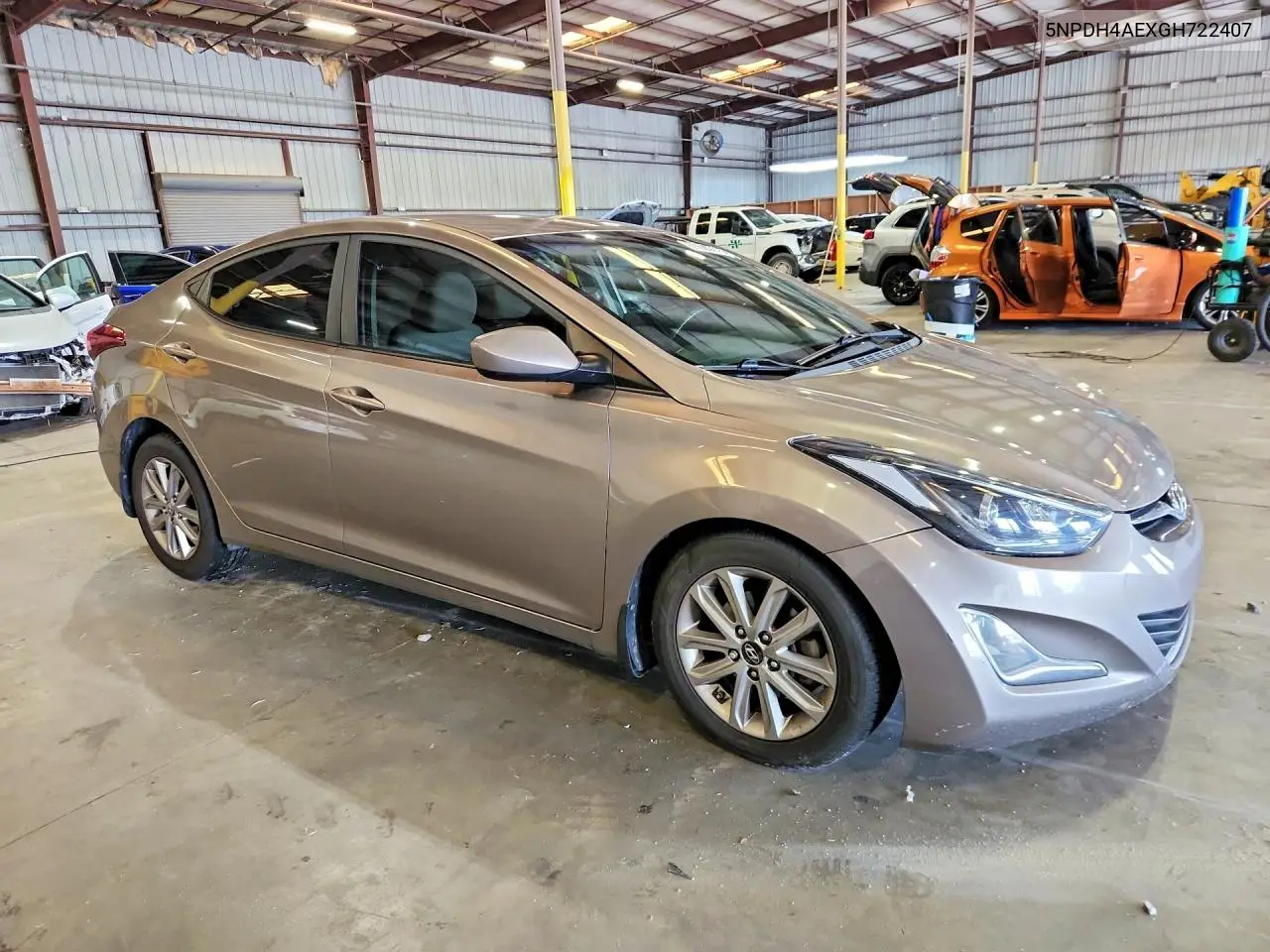 2016 Hyundai Elantra Se VIN: 5NPDH4AEXGH722407 Lot: 61630476