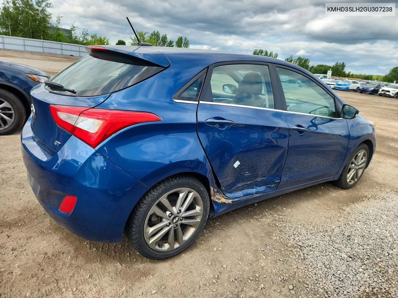 2016 Hyundai Elantra Gt Base VIN: KMHD35LH2GU307238 Lot: 61952786