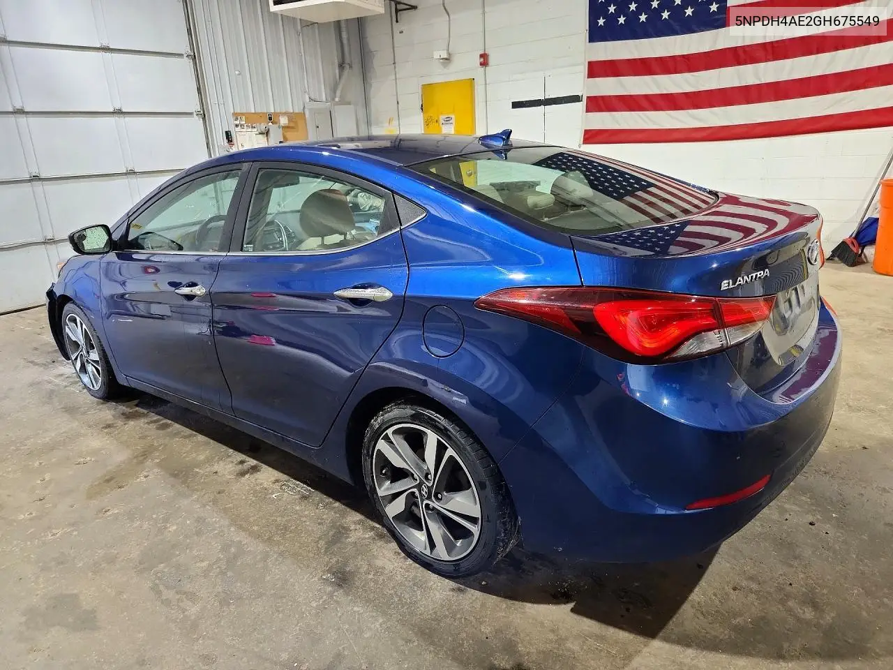 2016 Hyundai Elantra Limited VIN: 5NPDH4AE2GH675549 Lot: 62098376