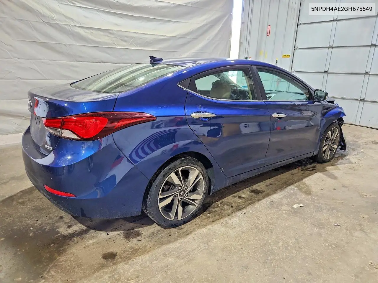 2016 Hyundai Elantra Limited VIN: 5NPDH4AE2GH675549 Lot: 62098376