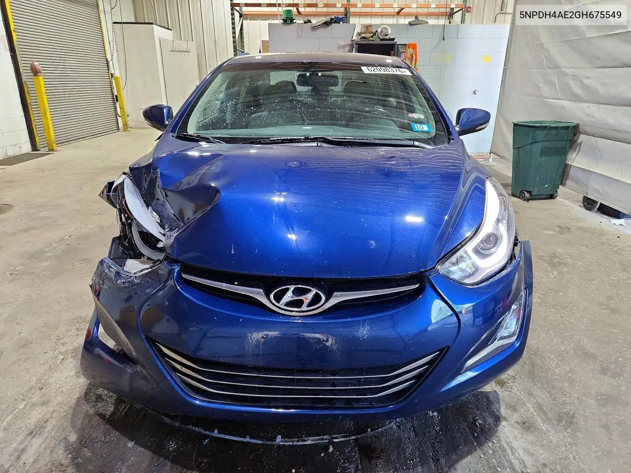 2016 Hyundai Elantra Limited VIN: 5NPDH4AE2GH675549 Lot: 62098376