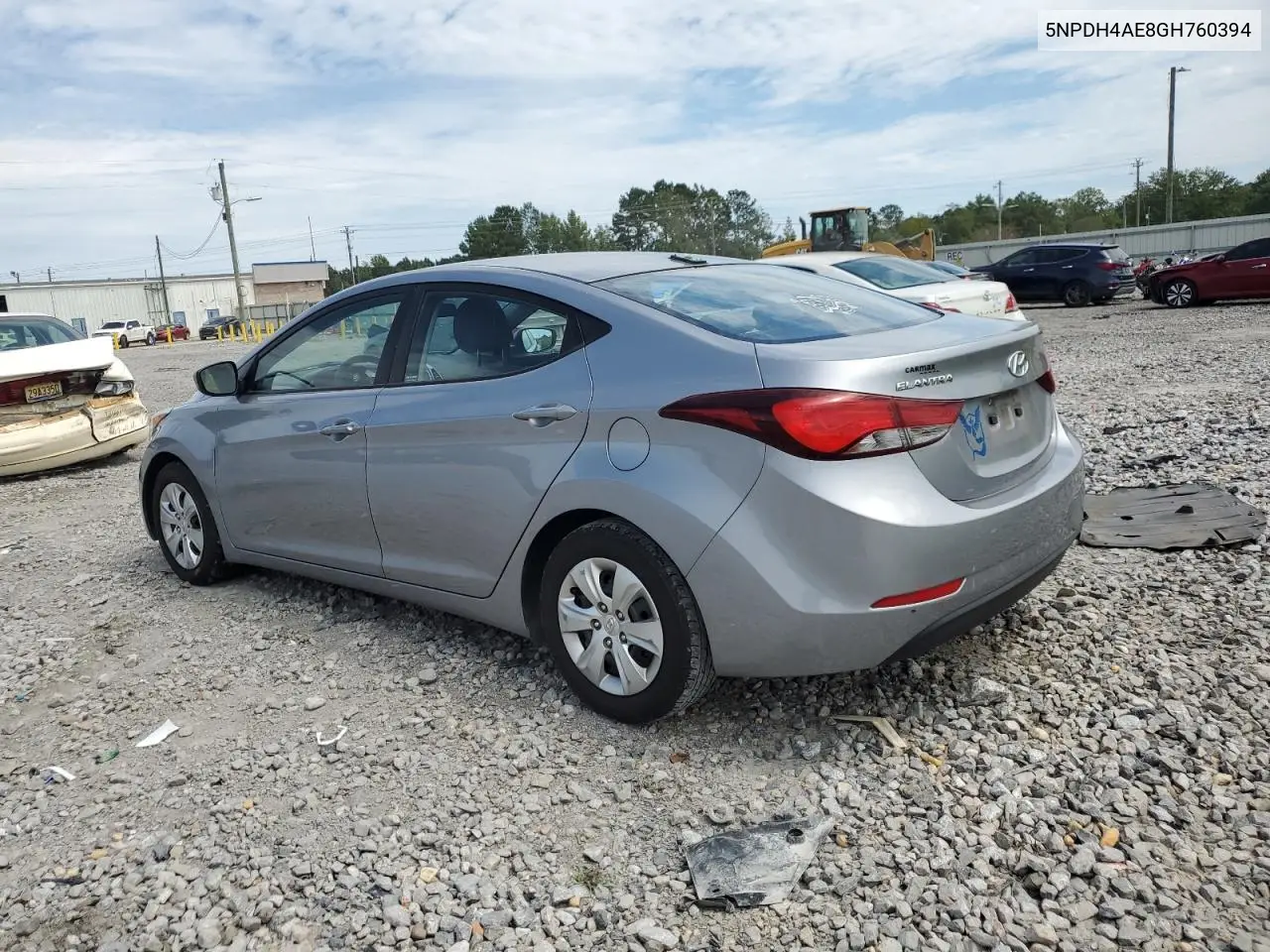 5NPDH4AE8GH760394 2016 Hyundai Elantra Se