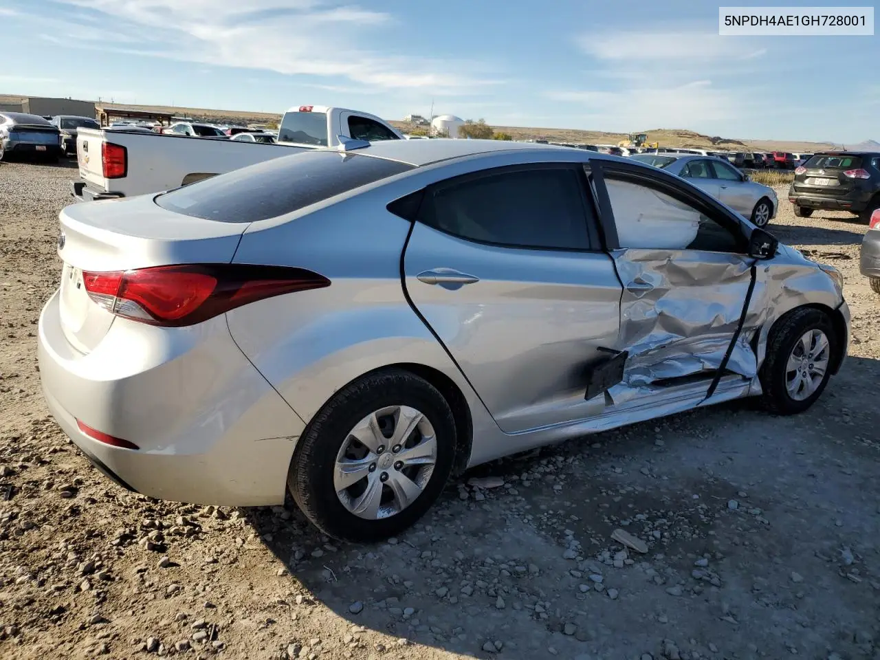 5NPDH4AE1GH728001 2016 Hyundai Elantra Se