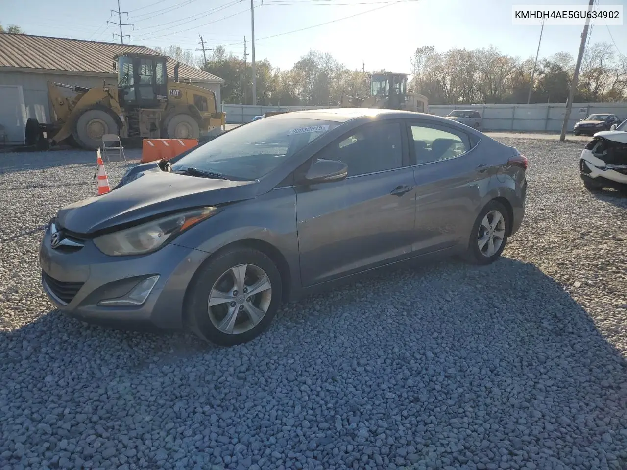 KMHDH4AE5GU634902 2016 Hyundai Elantra Se