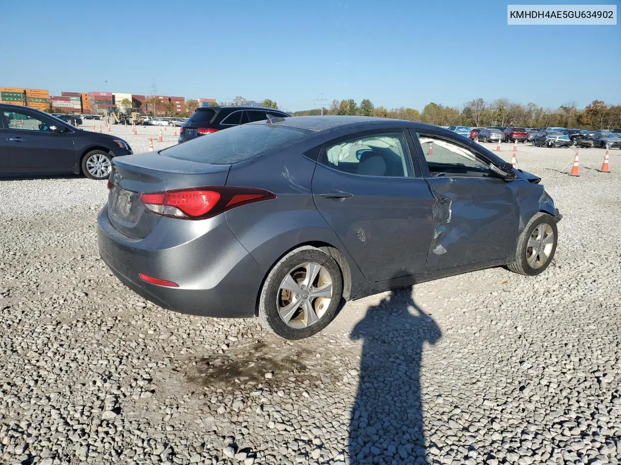 KMHDH4AE5GU634902 2016 Hyundai Elantra Se