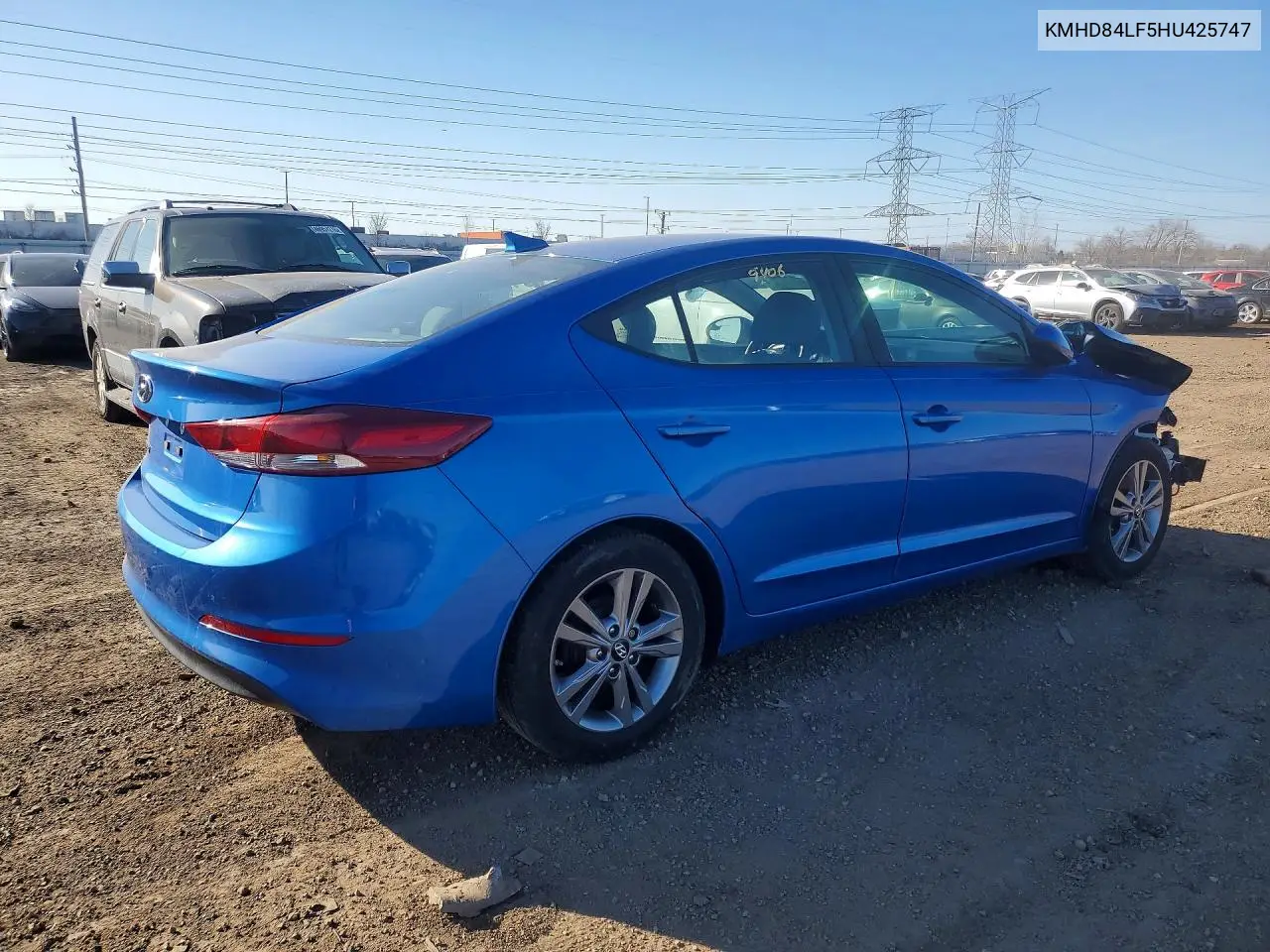 KMHD84LF5HU425747 2017 Hyundai Elantra Se