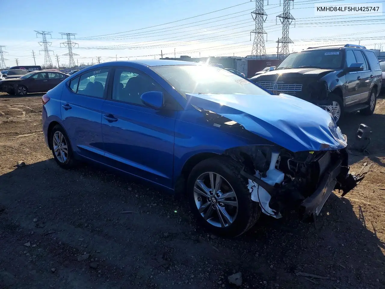 KMHD84LF5HU425747 2017 Hyundai Elantra Se