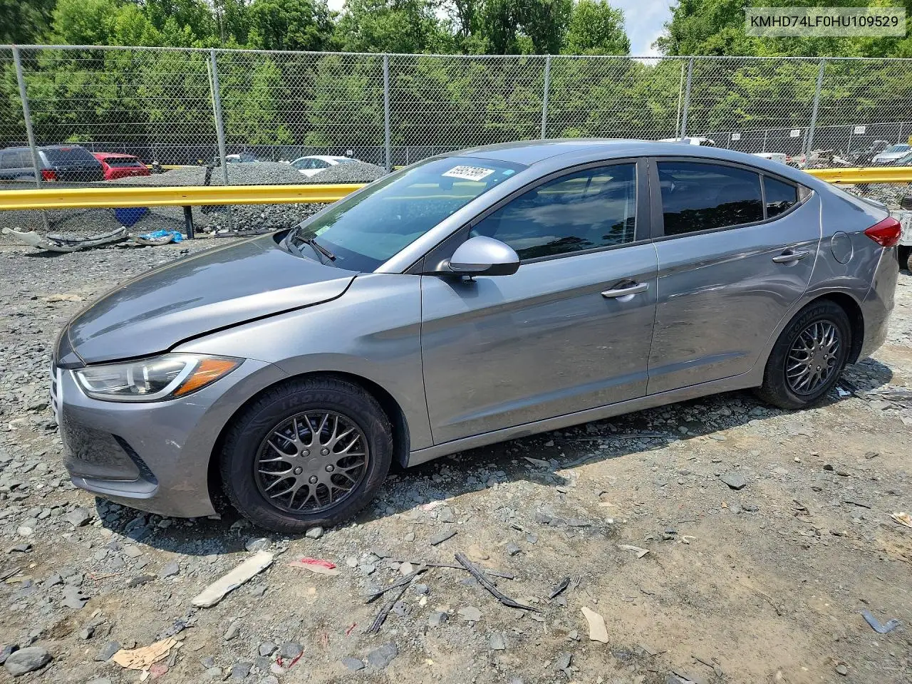 2017 Hyundai Elantra Se VIN: KMHD74LF0HU109529 Lot: 59957996