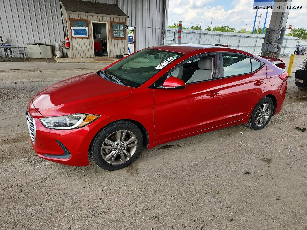2017 Hyundai Elantra Se VIN: 5NPD84LF7HH105599 Lot: 60543256
