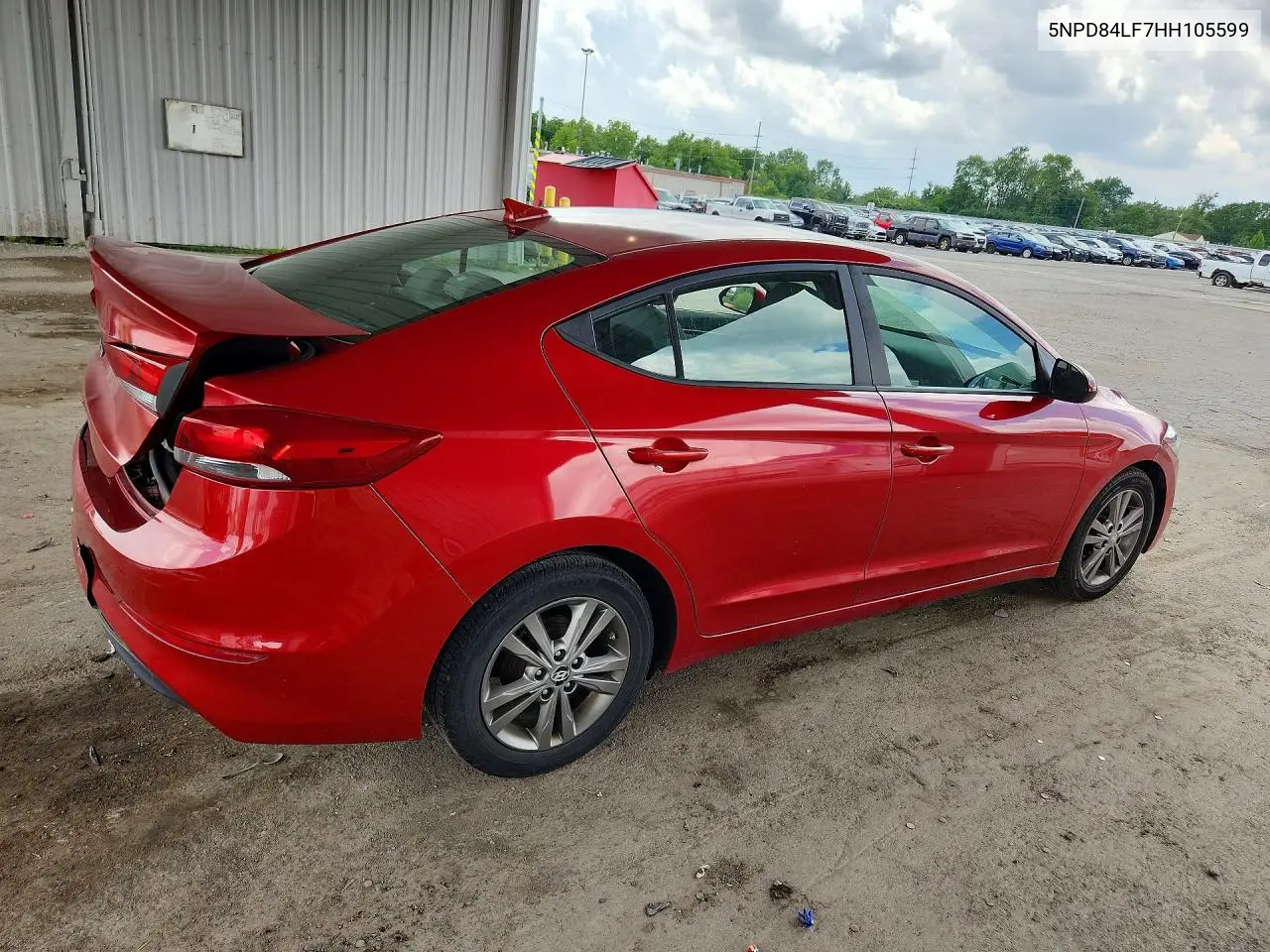 2017 Hyundai Elantra Se VIN: 5NPD84LF7HH105599 Lot: 60543256