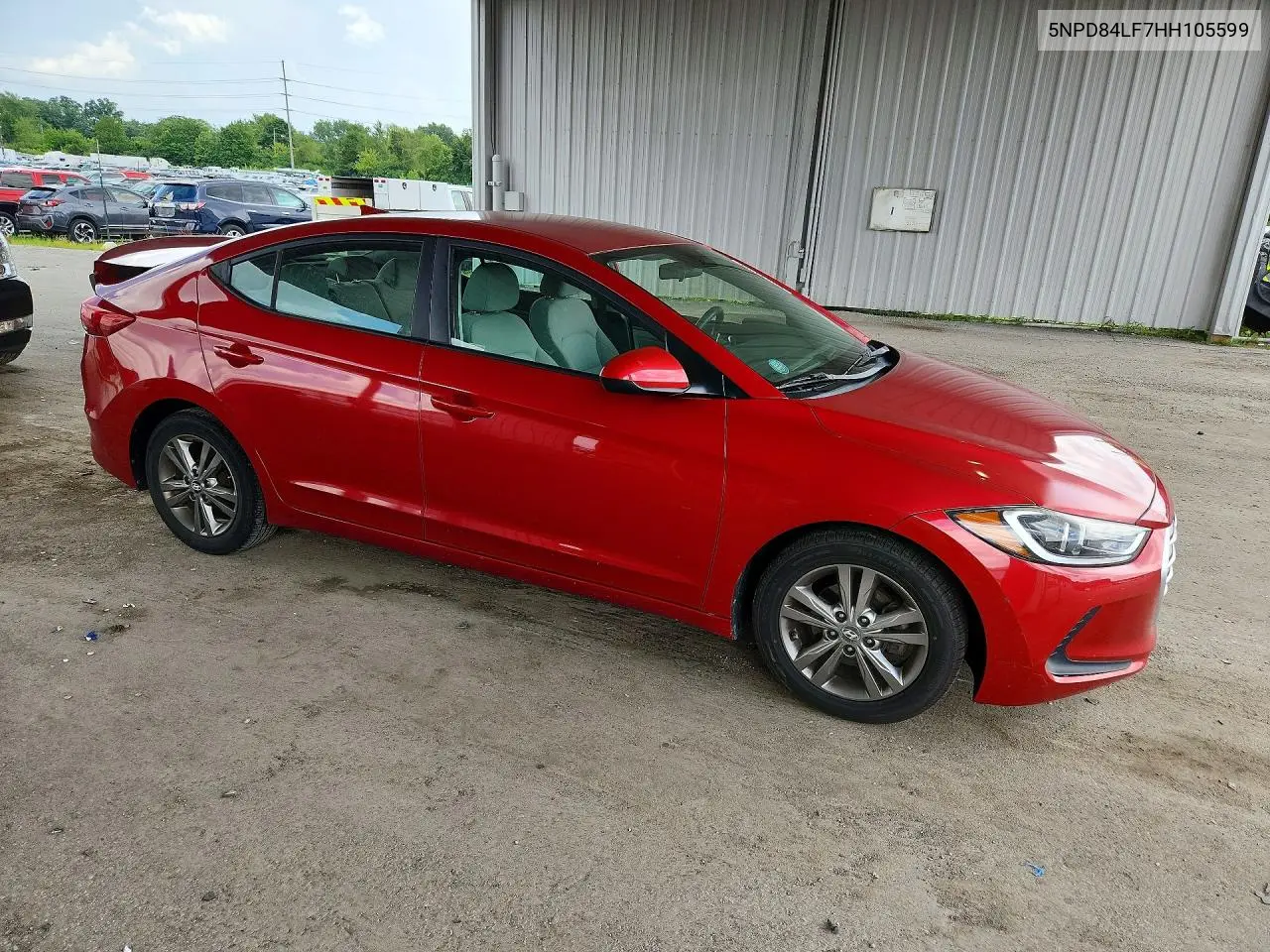 2017 Hyundai Elantra Se VIN: 5NPD84LF7HH105599 Lot: 60543256