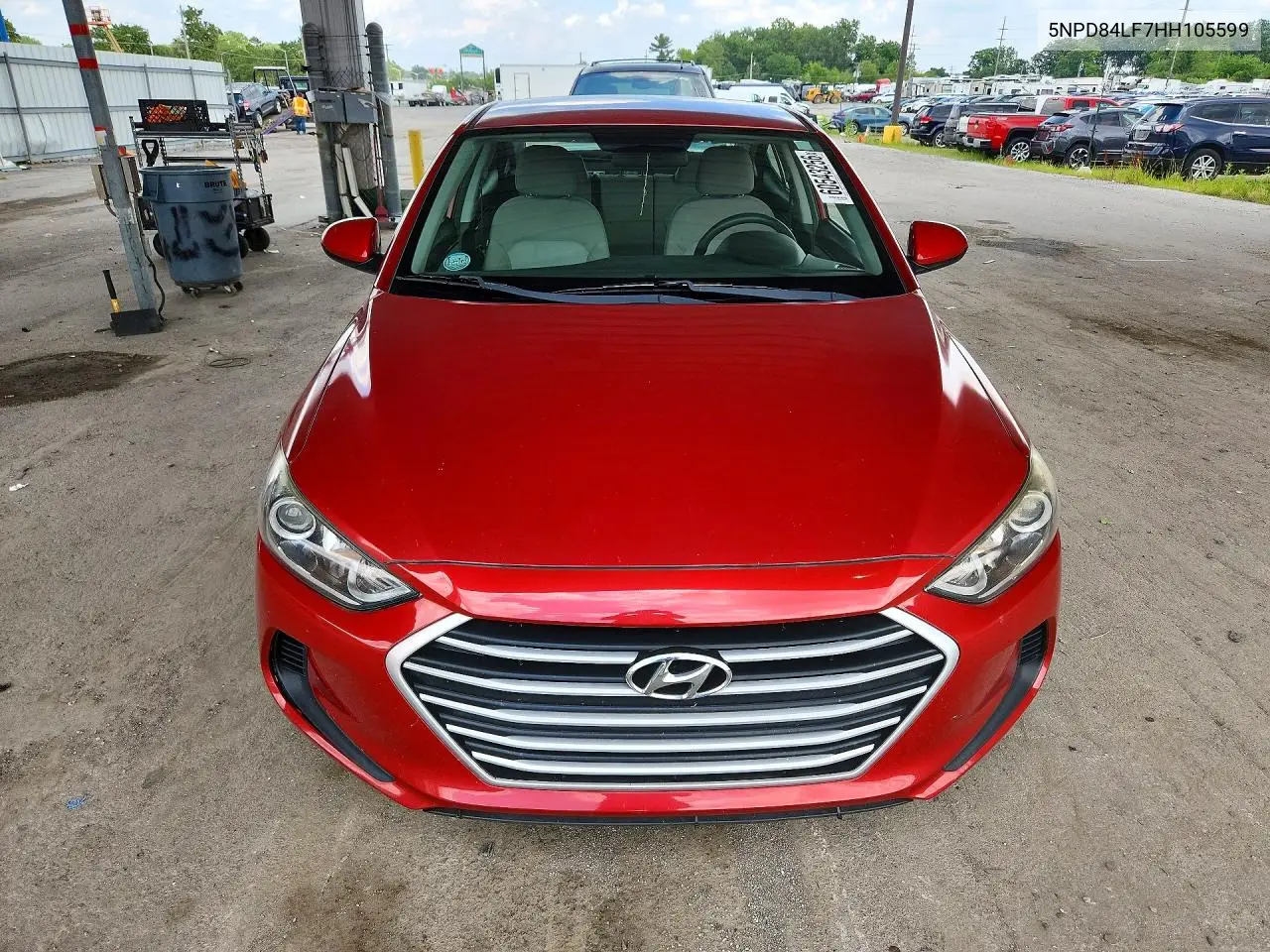2017 Hyundai Elantra Se VIN: 5NPD84LF7HH105599 Lot: 60543256