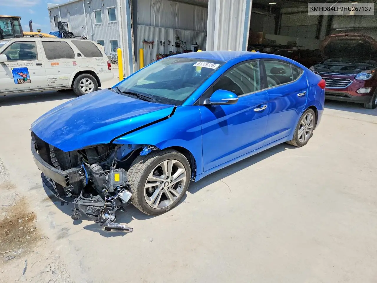 2017 Hyundai Elantra Limited VIN: KMHD84LF9HU267137 Lot: 61249706