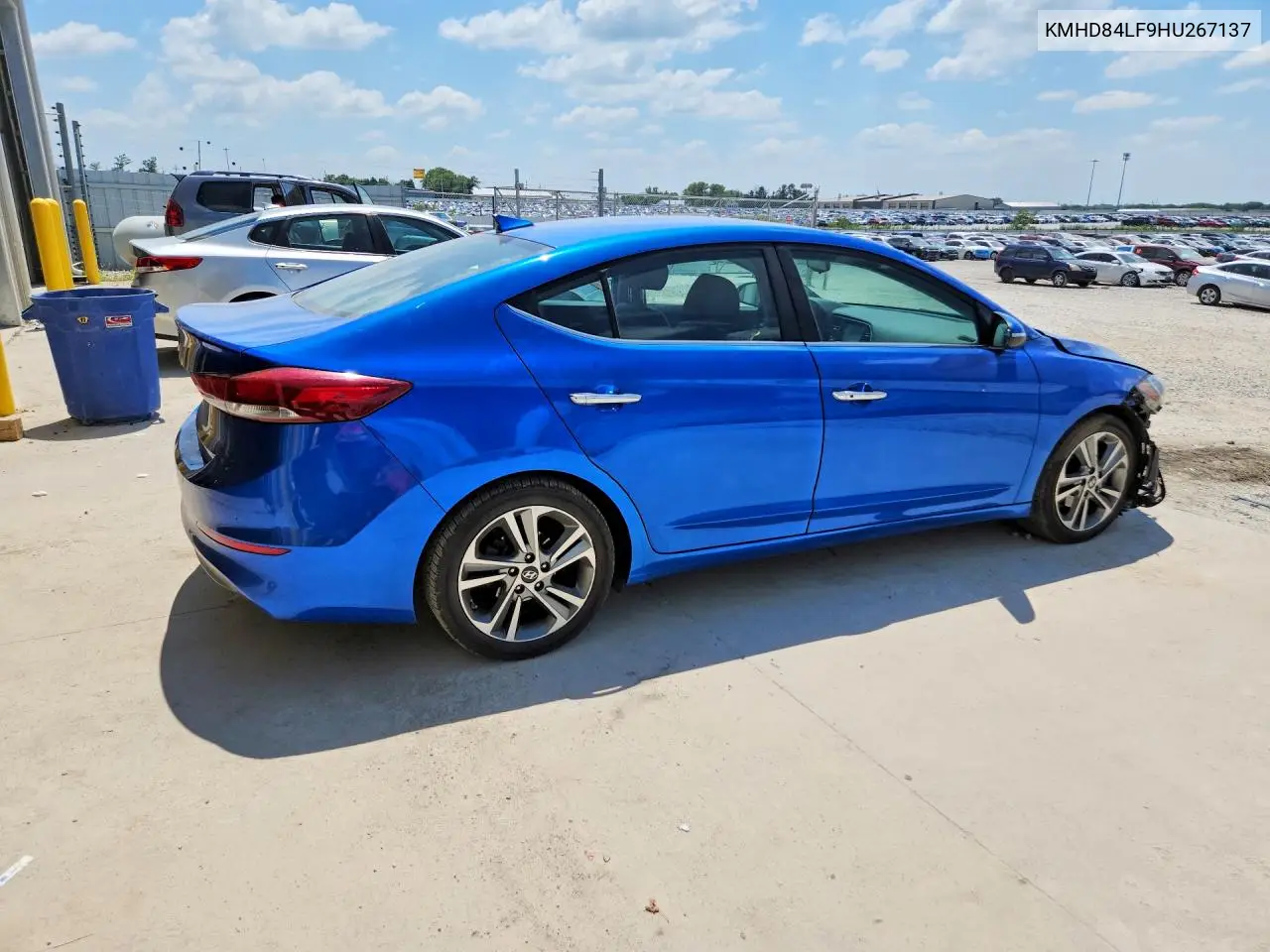 2017 Hyundai Elantra Limited VIN: KMHD84LF9HU267137 Lot: 61249706