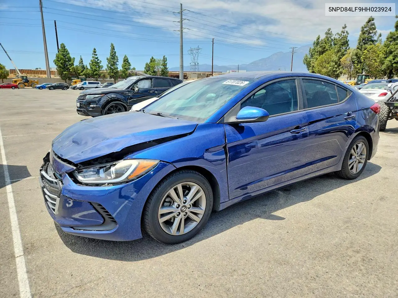 2017 Hyundai Elantra Se VIN: 5NPD84LF9HH023924 Lot: 61707026