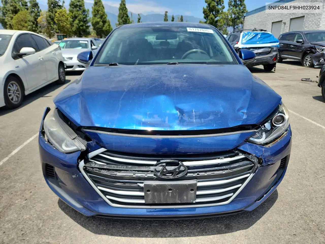 2017 Hyundai Elantra Se VIN: 5NPD84LF9HH023924 Lot: 61707026