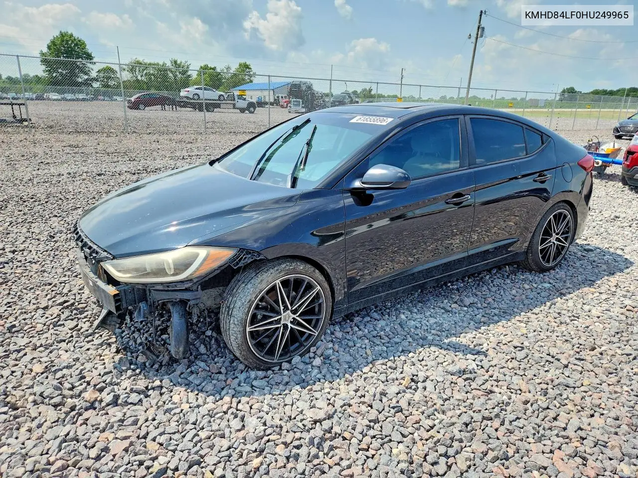 2017 Hyundai Elantra Value Edition VIN: KMHD84LF0HU249965 Lot: 61855896