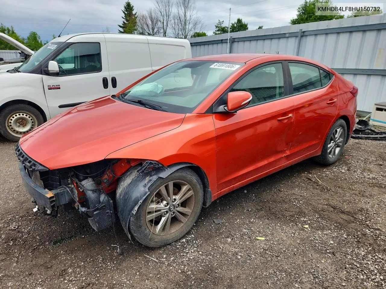 2017 Hyundai Elantra 4D VIN: KMHD84LF8HU150732 Lot: 61891806