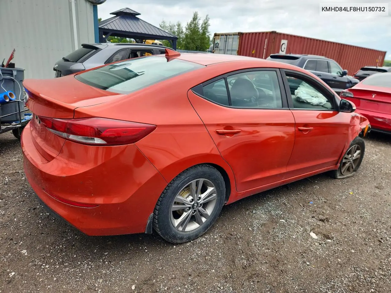 2017 Hyundai Elantra 4D VIN: KMHD84LF8HU150732 Lot: 61891806