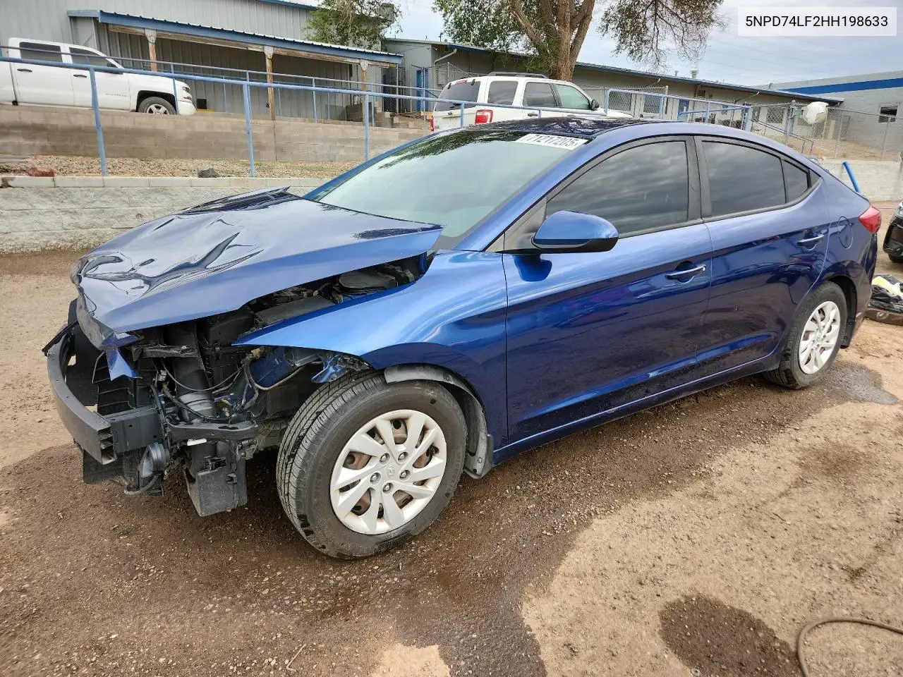 5NPD74LF2HH198633 2017 Hyundai Elantra Se