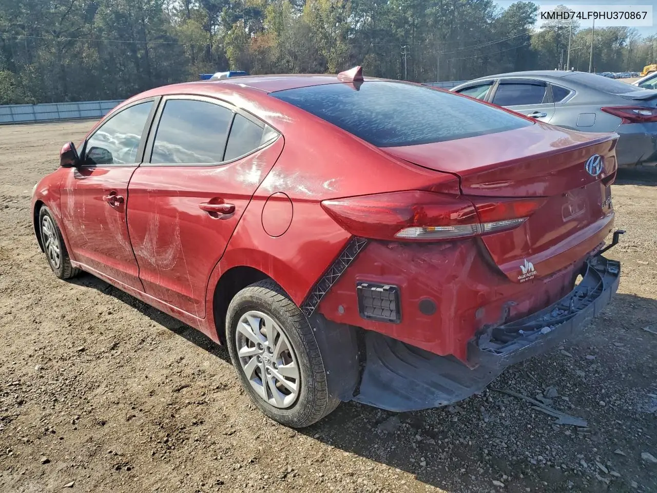 KMHD74LF9HU370867 2017 Hyundai Elantra Se