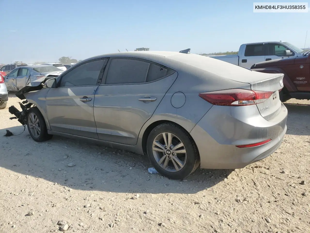 KMHD84LF3HU358355 2017 Hyundai Elantra Se