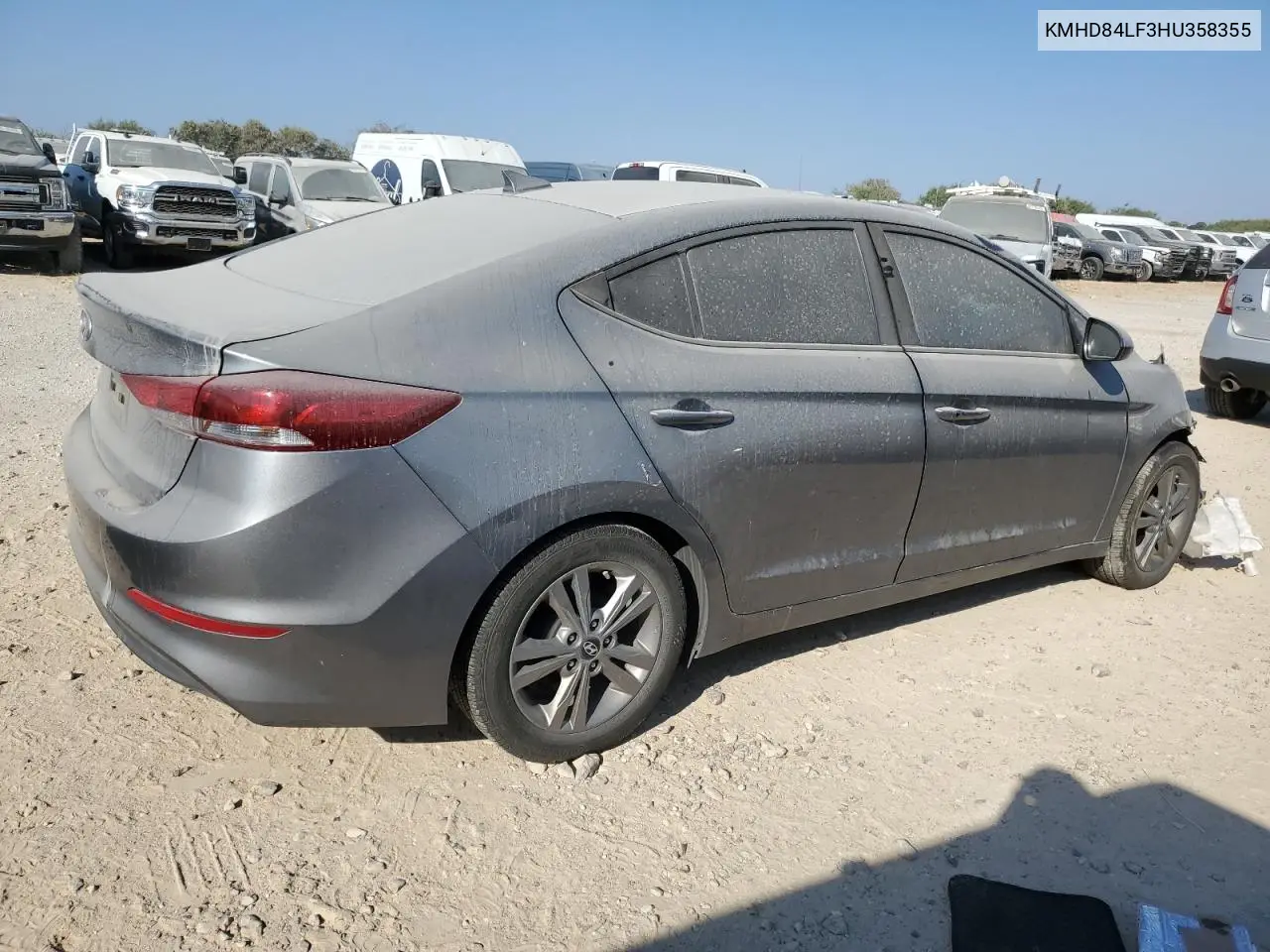 KMHD84LF3HU358355 2017 Hyundai Elantra Se