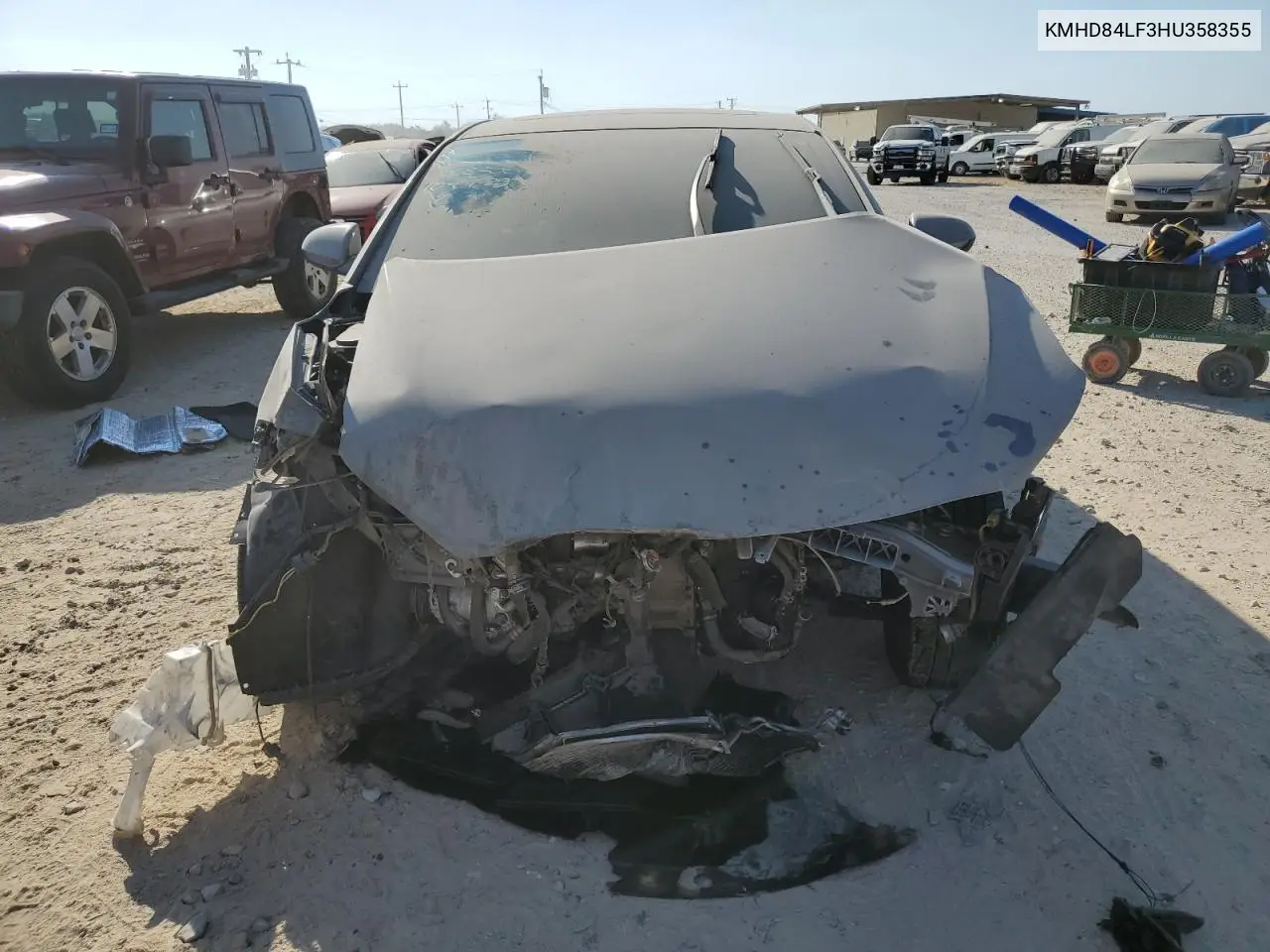 KMHD84LF3HU358355 2017 Hyundai Elantra Se