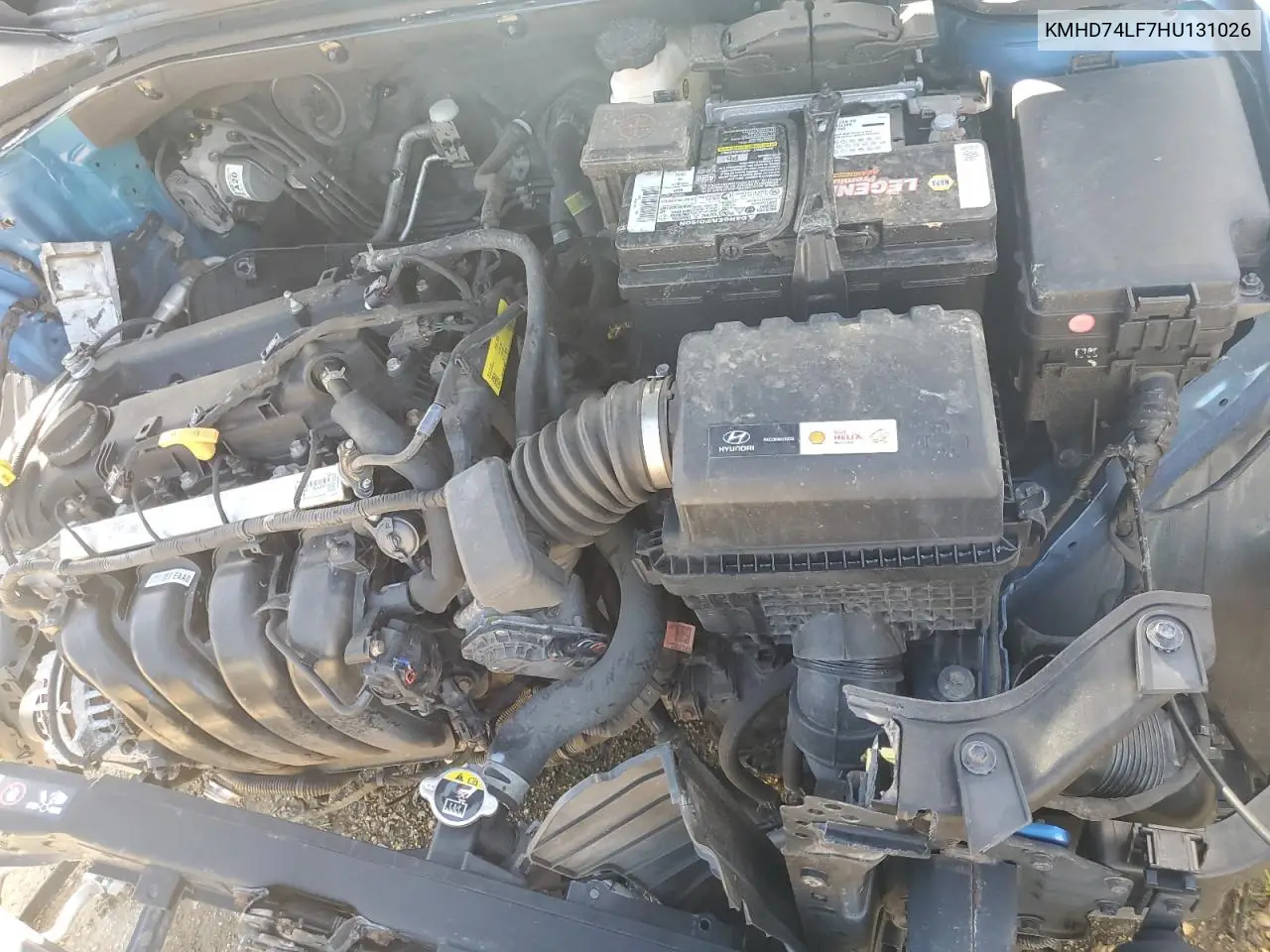KMHD74LF7HU131026 2017 Hyundai Elantra Se