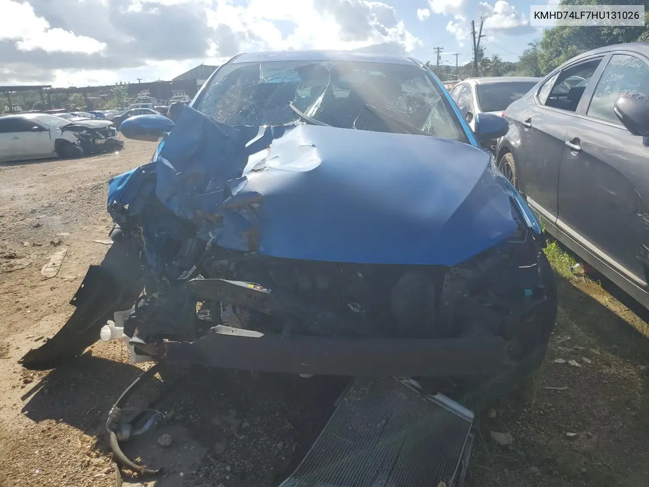 KMHD74LF7HU131026 2017 Hyundai Elantra Se
