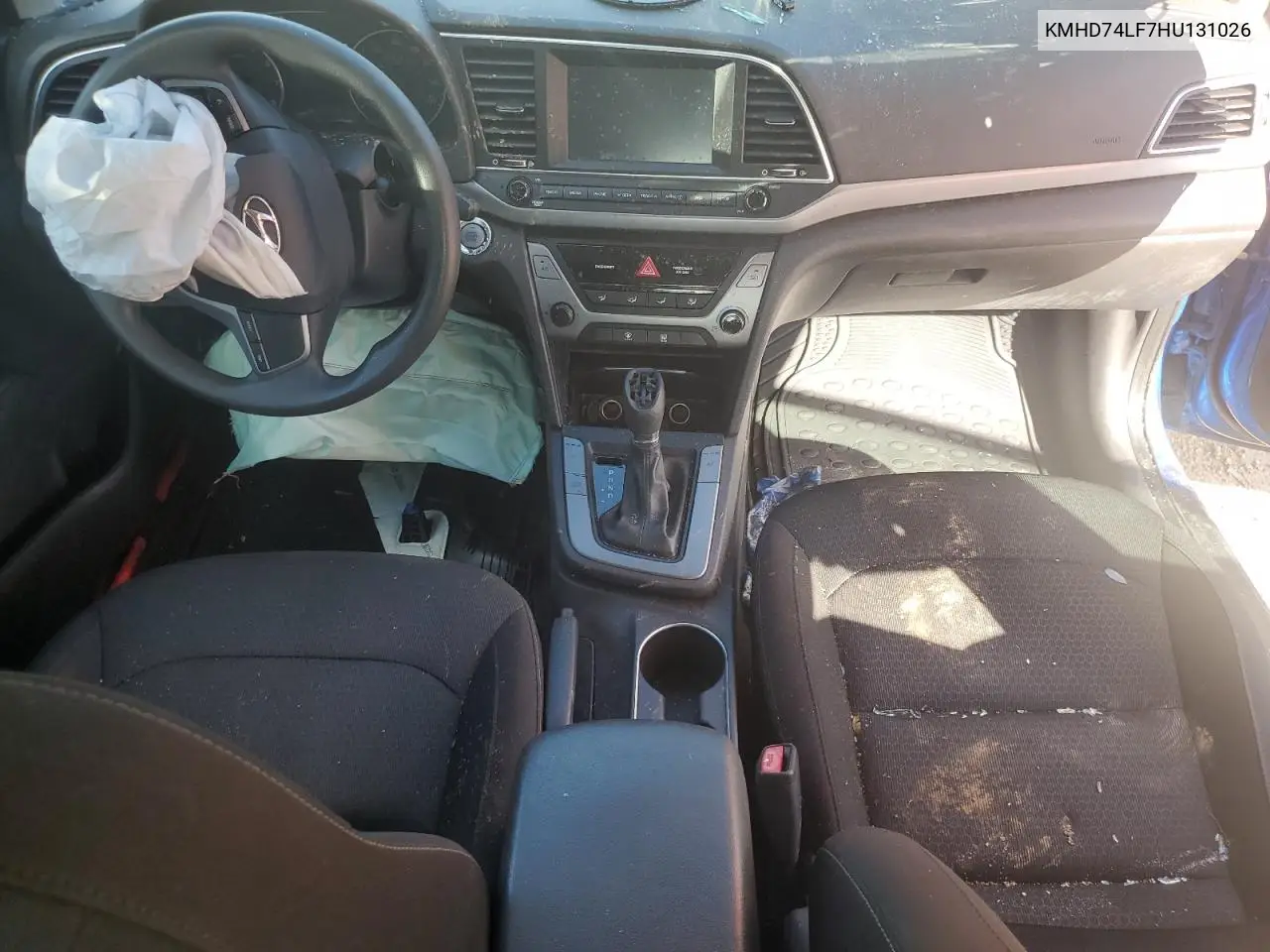 KMHD74LF7HU131026 2017 Hyundai Elantra Se