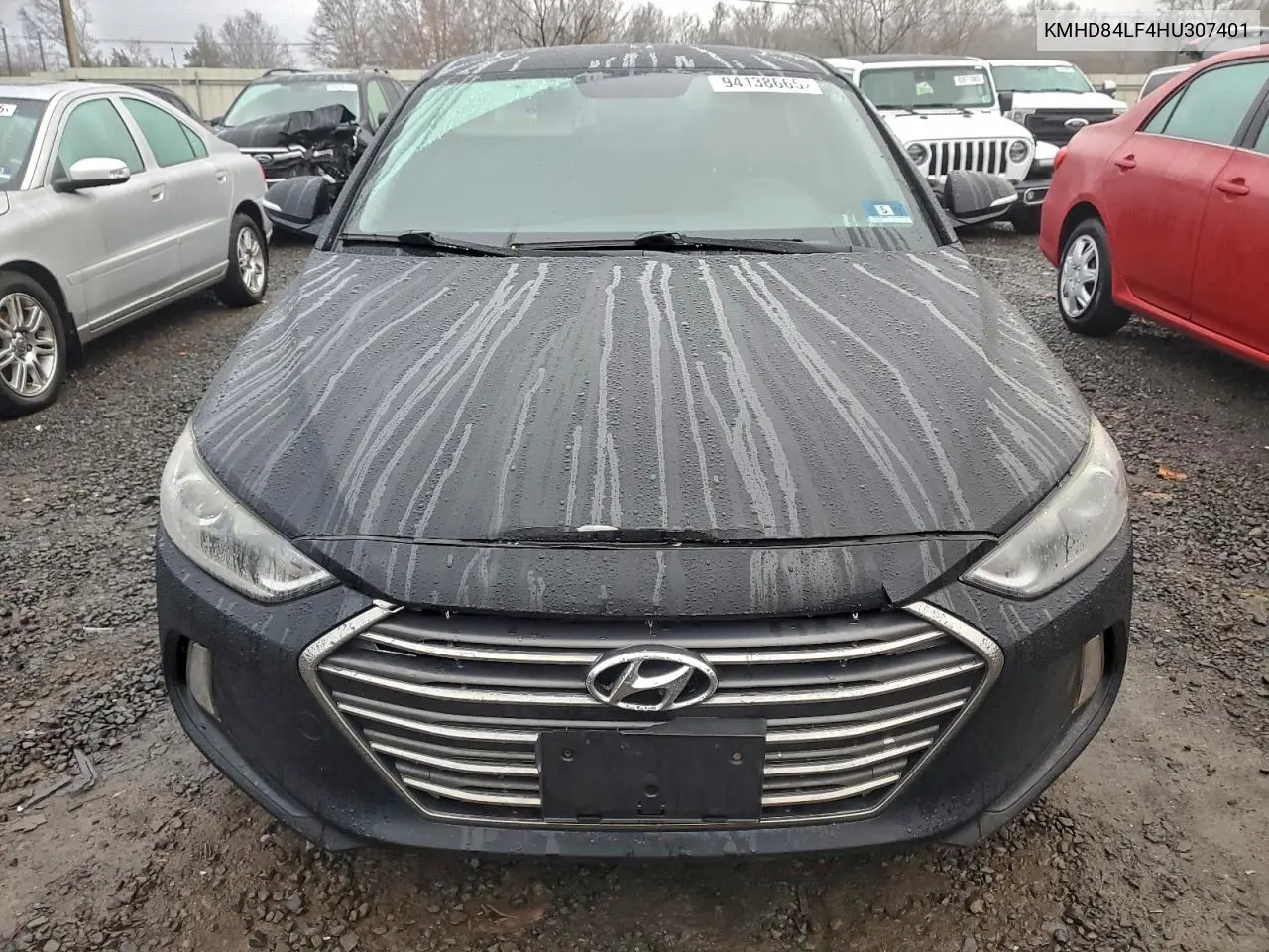 KMHD84LF4HU307401 2017 Hyundai Elantra Se