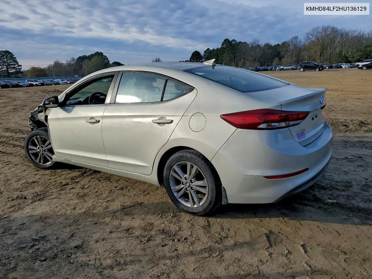 KMHD84LF2HU136129 2017 Hyundai Elantra Se