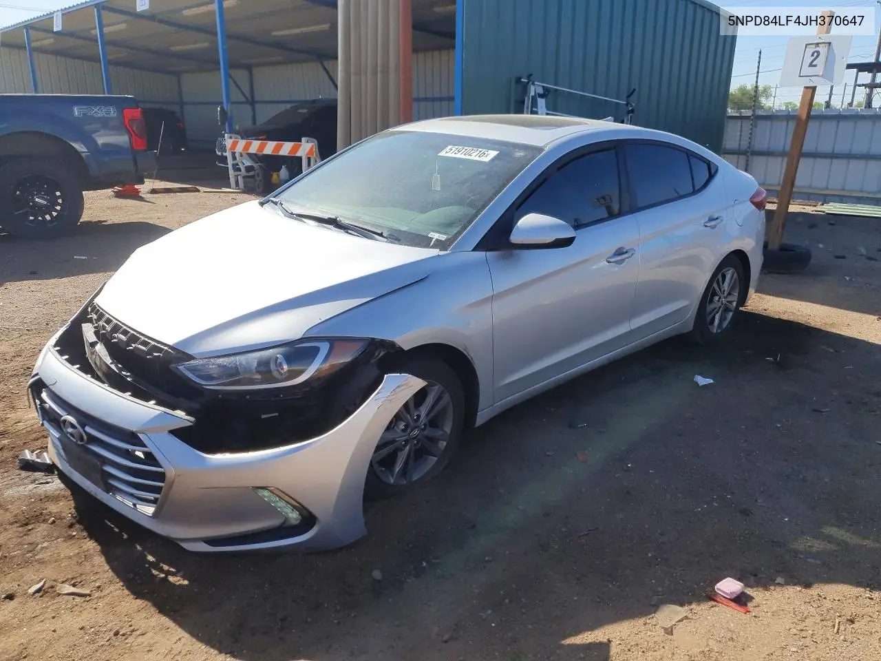 2018 Hyundai Elantra Value Edition VIN: 5NPD84LF4JH370647 Lot: 51910216