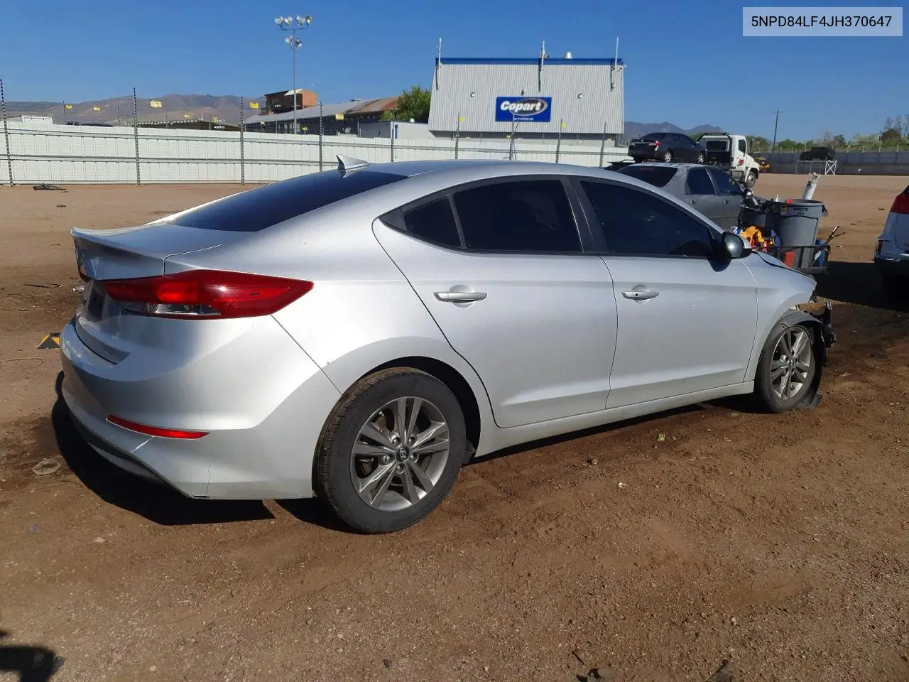 2018 Hyundai Elantra Value Edition VIN: 5NPD84LF4JH370647 Lot: 51910216
