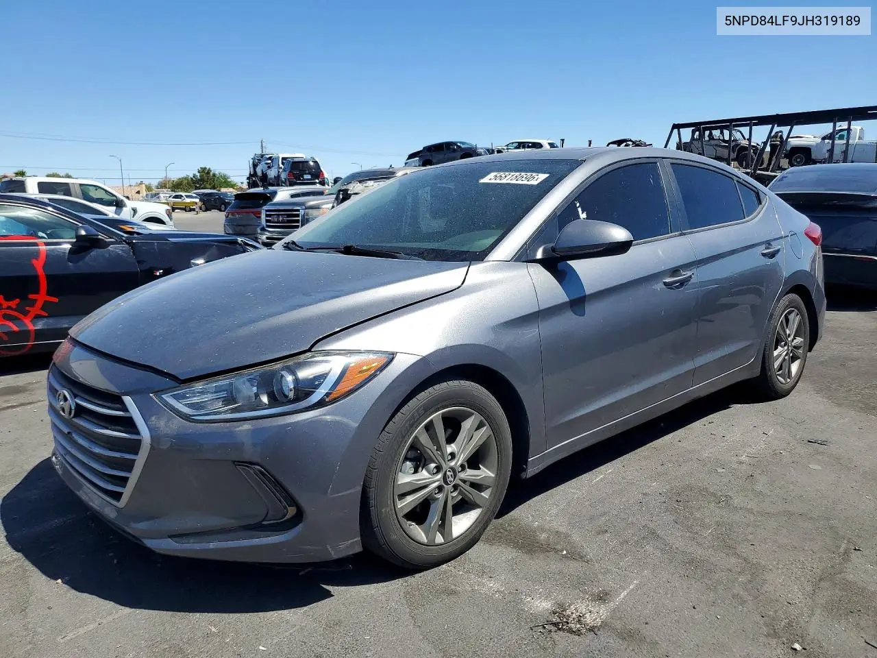 2018 Hyundai Elantra Value Edition VIN: 5NPD84LF9JH319189 Lot: 56818696