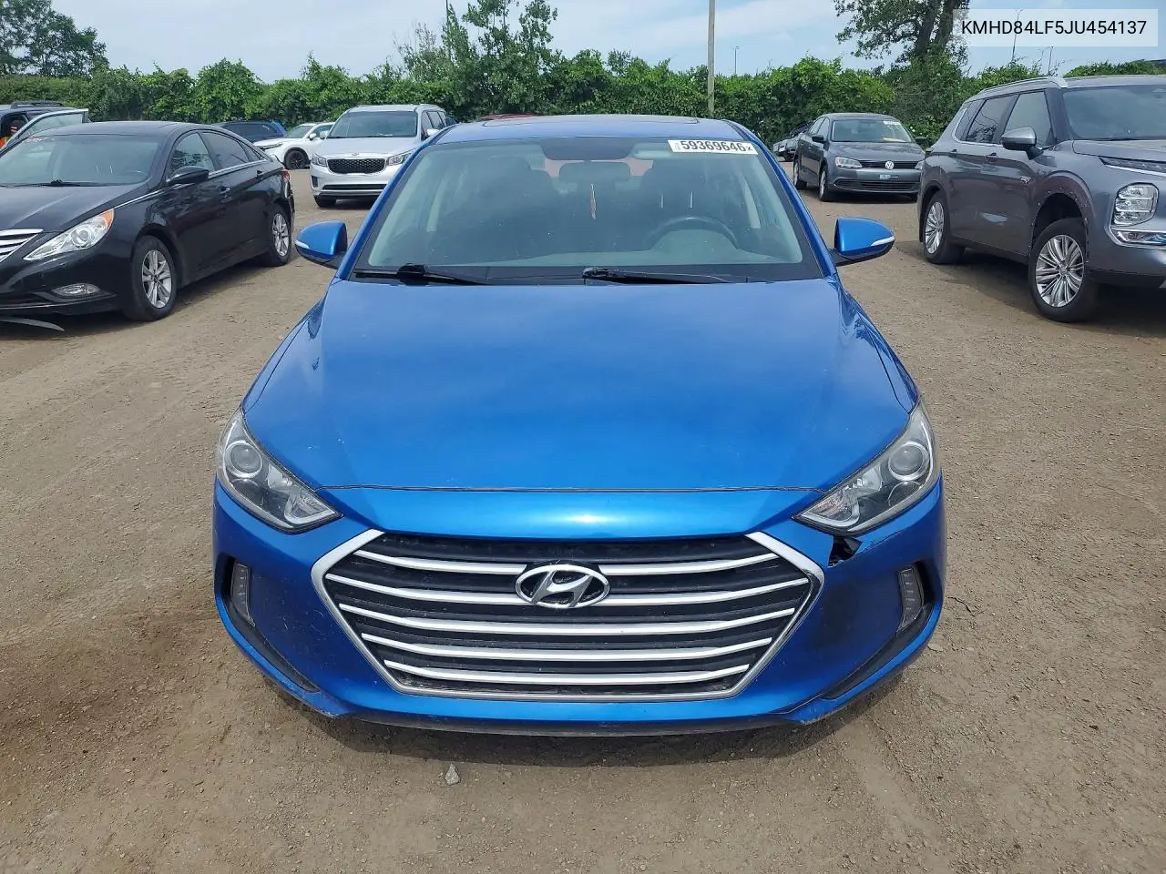 2018 Hyundai Elantra Sel VIN: KMHD84LF5JU454137 Lot: 59369646