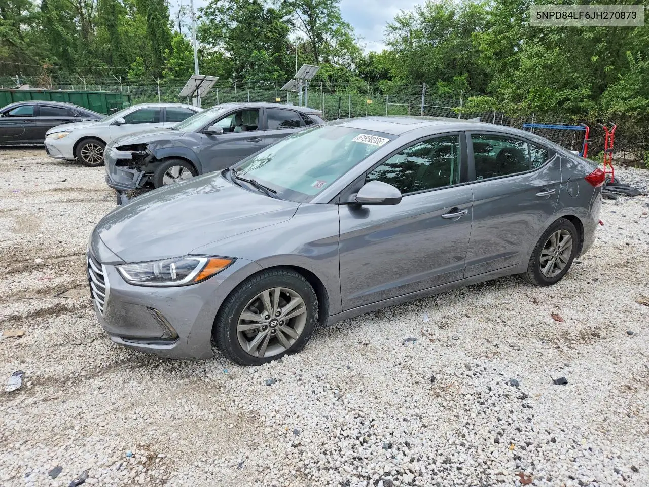 2018 Hyundai Elantra Value Edition VIN: 5NPD84LF6JH270873 Lot: 61930206