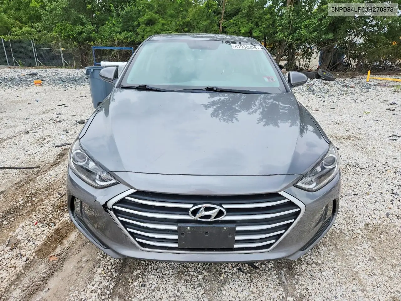 2018 Hyundai Elantra Value Edition VIN: 5NPD84LF6JH270873 Lot: 61930206