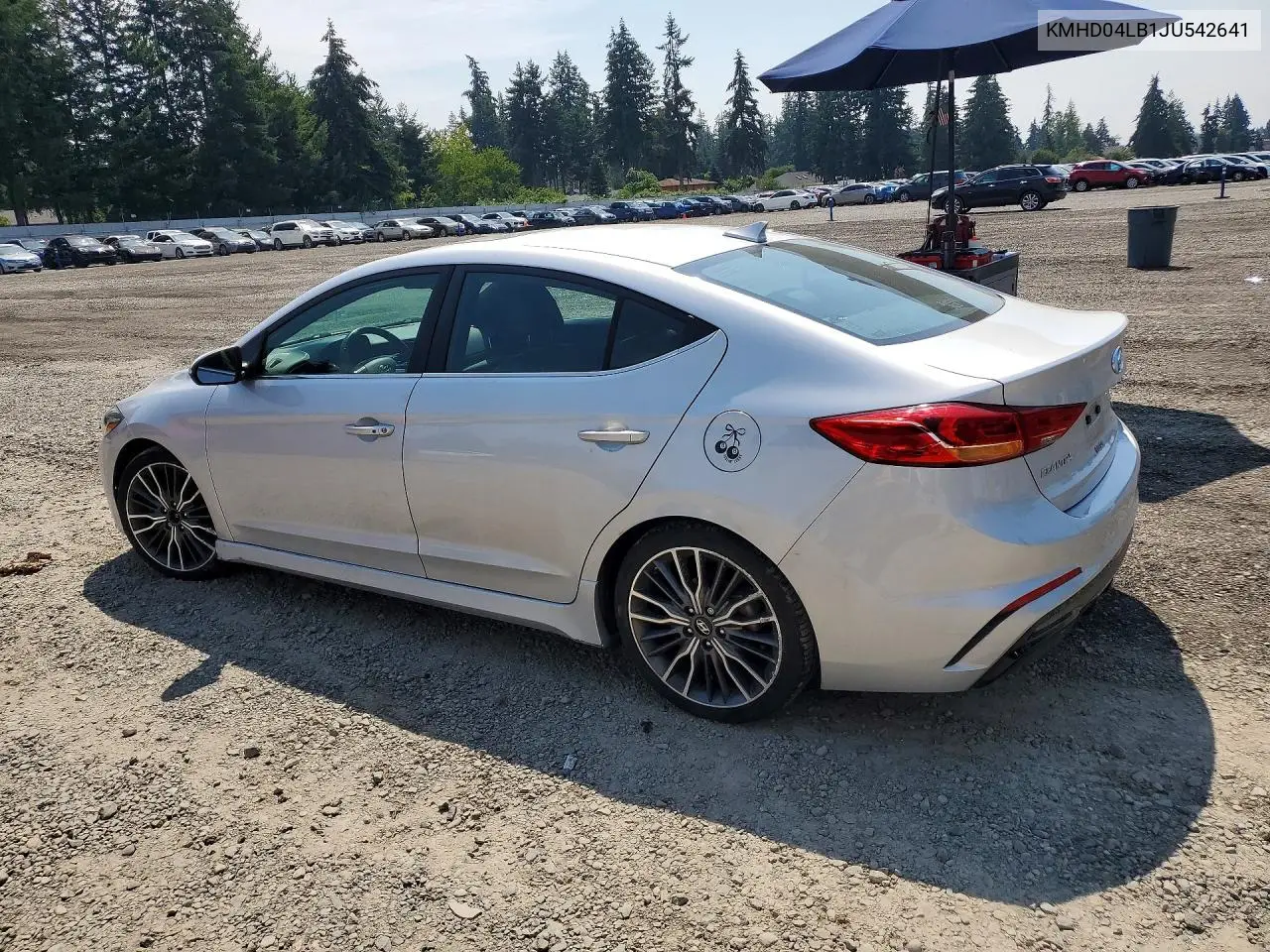 2018 Hyundai Elantra Sport VIN: KMHD04LB1JU542641 Lot: 61947666