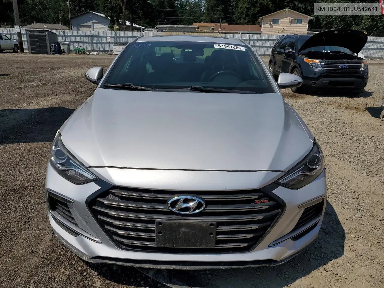 2018 Hyundai Elantra Sport VIN: KMHD04LB1JU542641 Lot: 61947666