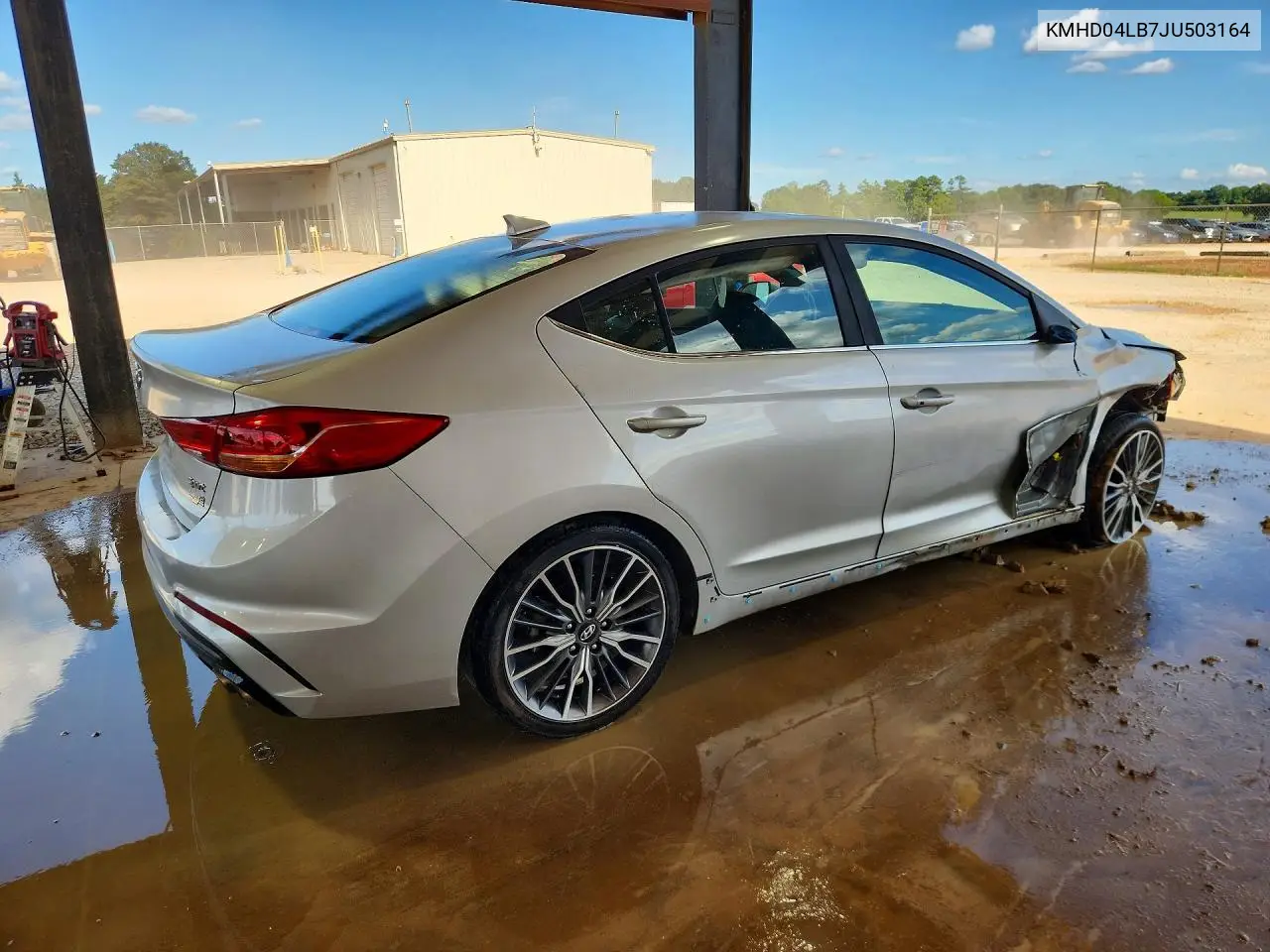 2018 Hyundai Elantra Sport VIN: KMHD04LB7JU503164 Lot: 62211076