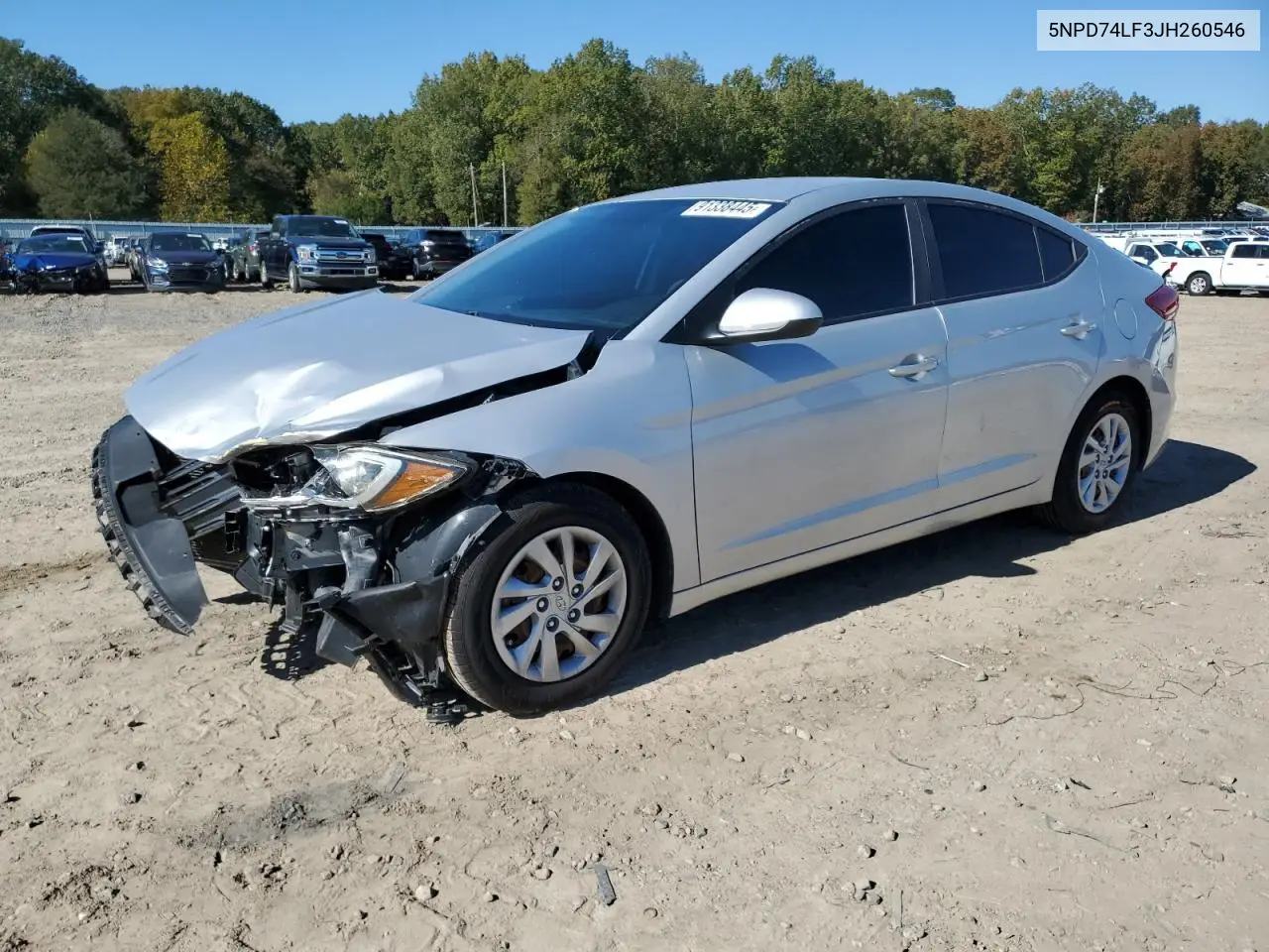 5NPD74LF3JH260546 2018 Hyundai Elantra Se