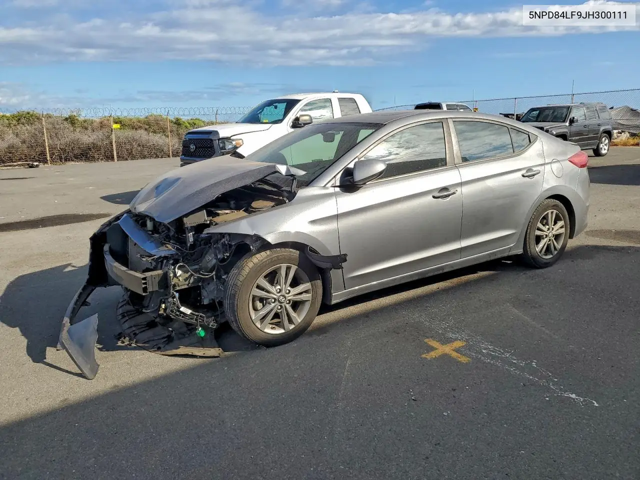 5NPD84LF9JH300111 2018 Hyundai Elantra Sel